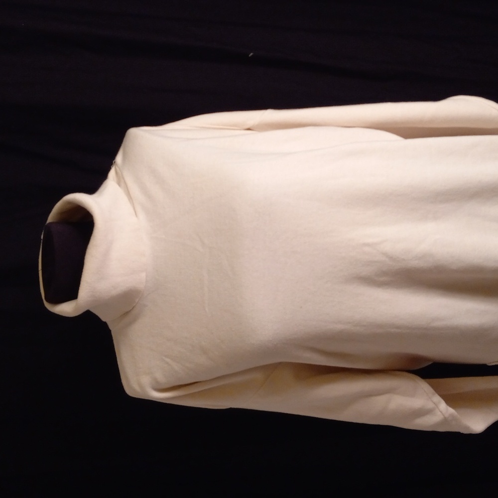 A Pea In The Pod 2 Maternity Cream TurtleNeck Long Sleeves Sweater Dress - Picture 2 of 10